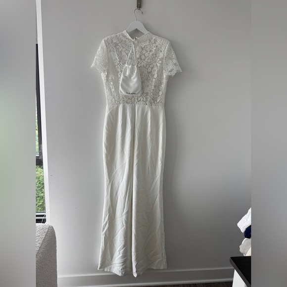 NADINE MERABI NEW Hattie White Jumpsuit - Picture 10 of 12